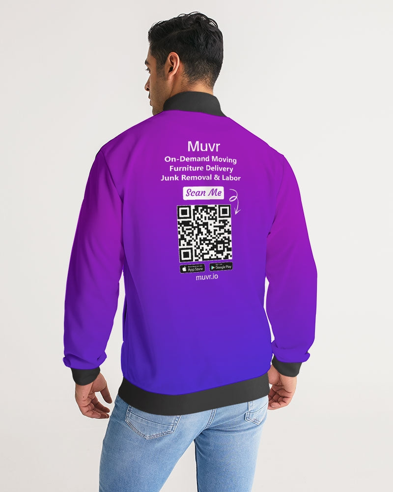 Muvr Men's Stripe-Sleeve Track Jacket